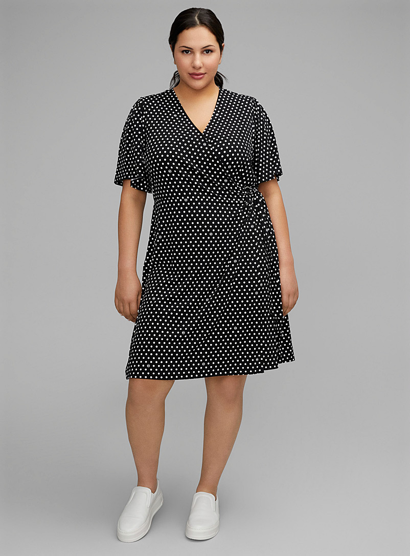 Retro dot wrap dress Plus size | Michael Michael Kors | | Simons