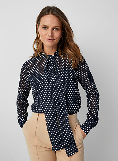 Michael Kors Women's Striped Print Halter Top Shirt-Black-Medium at   Women's Clothing store