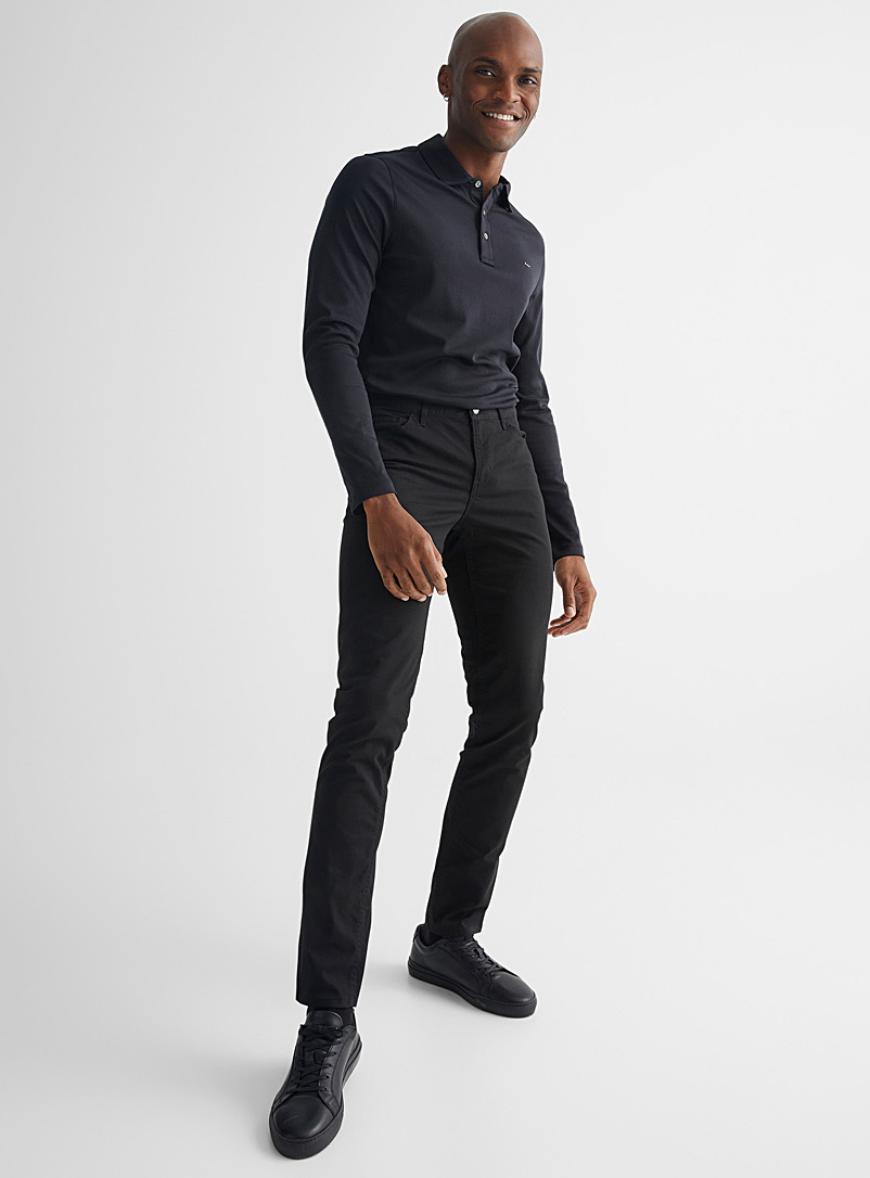 Michael Kors Black Parker 5-pocket pant Slim fit for men