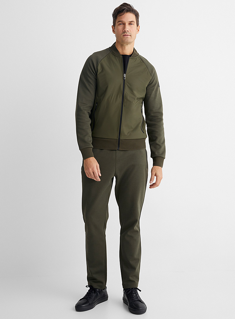 Michael Kors Green Structured jersey minimalist joggers for men