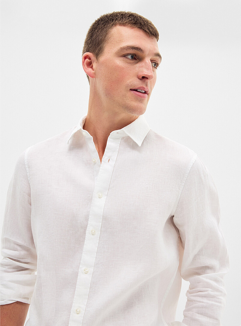 Minimalist pure linen shirt Classic fit product image 2