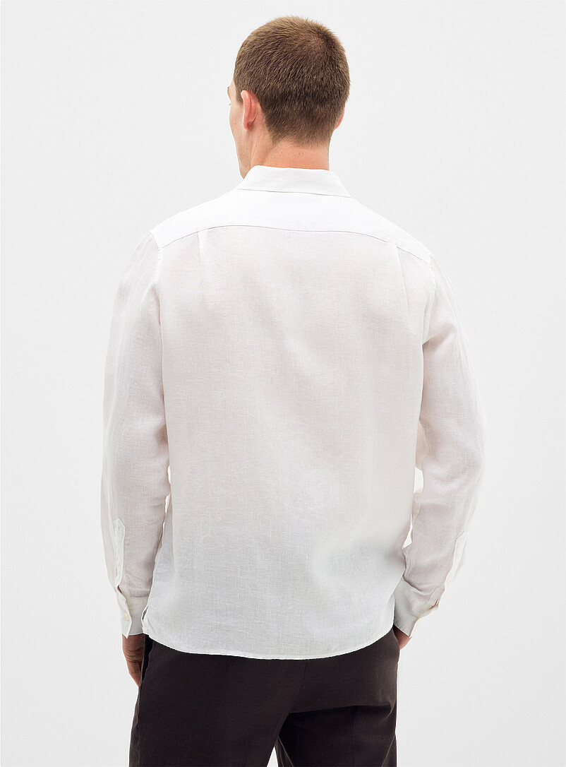 Minimalist pure linen shirt Classic fit product image 3