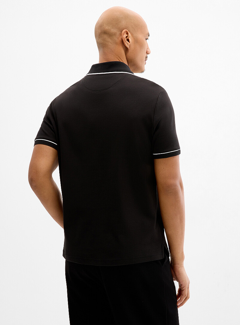 Striped-trim jersey polo product image 3