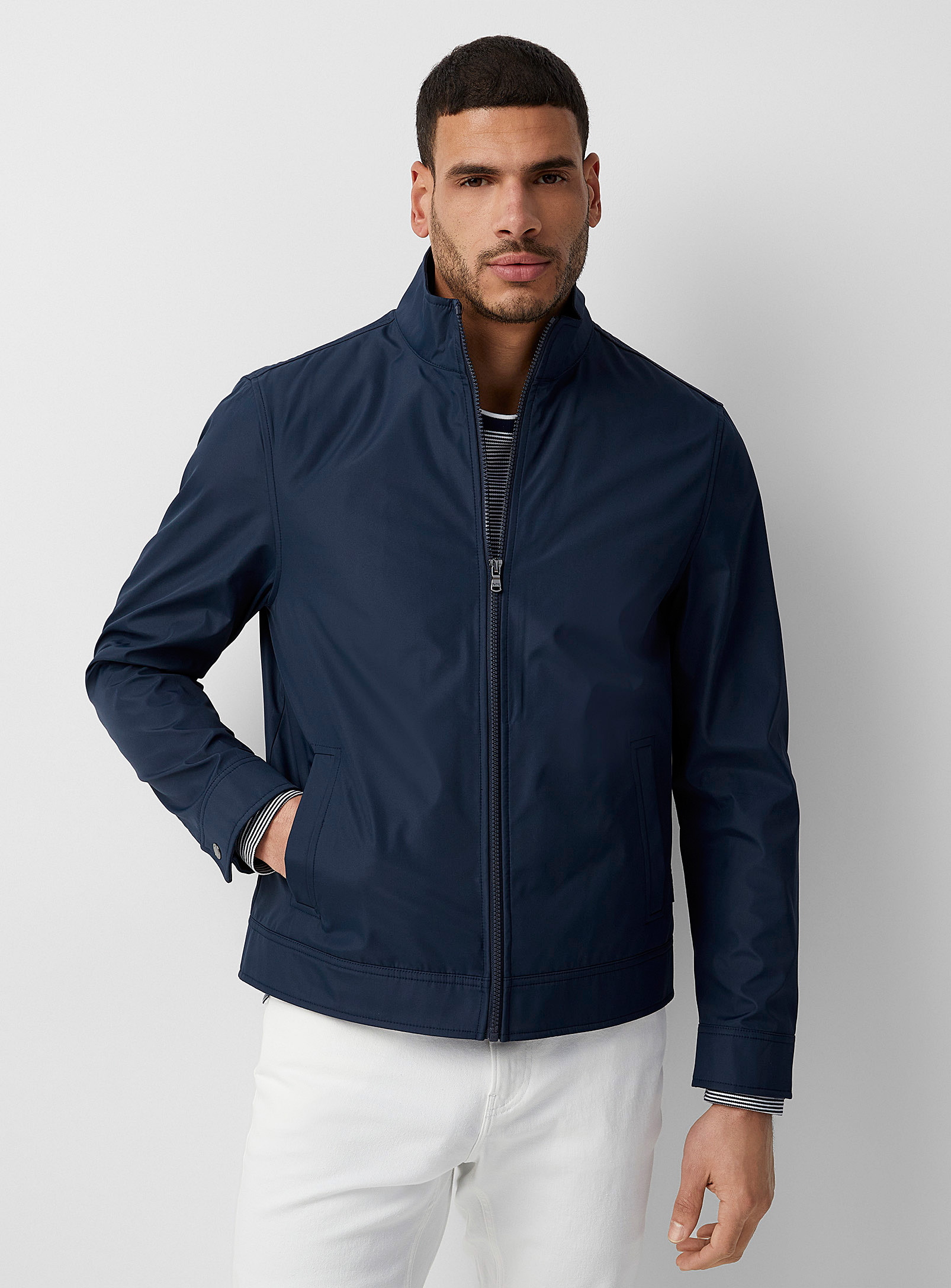 Shop Michael Kors Modern 3-in-1 Jacket In Marine Blue