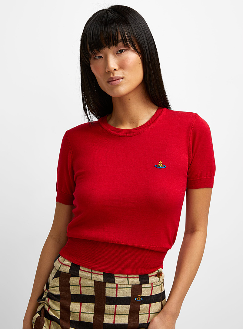 Vivienne Westwood Red Bea short-sleeve sweater for women