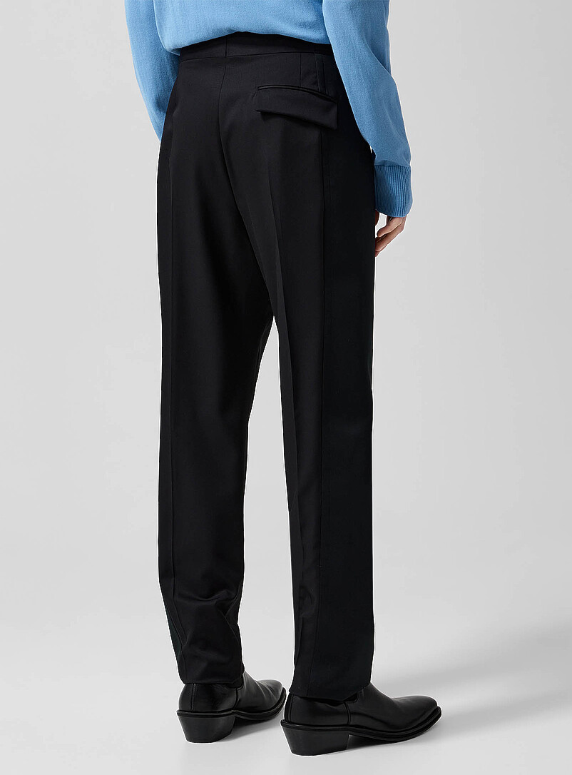 Vivienne Westwood Black Wide satiny band tuxedo pant for men