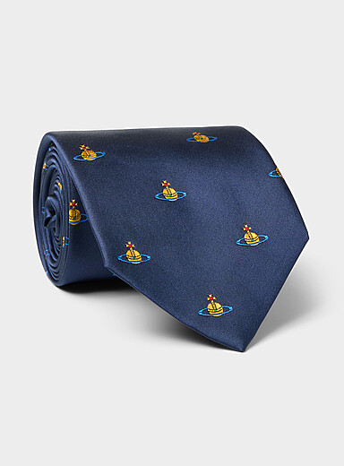 Mini orb pure silk tie | Vivienne Westwood | | Simons