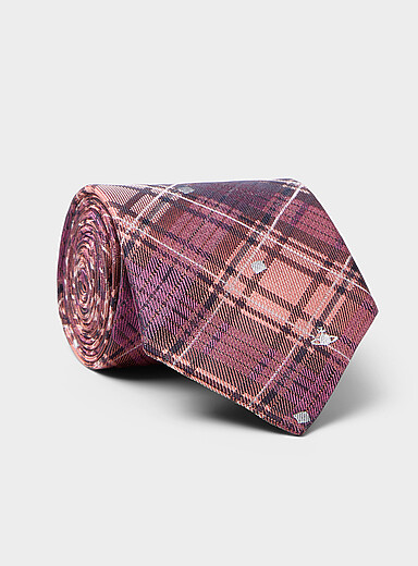 Pure silk tartan tie