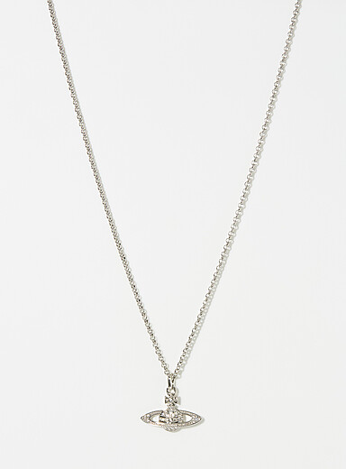 Le collier pendentif orbe &agrave; cristaux