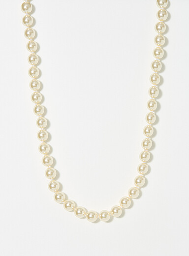 Stuart iridescent bead necklace
