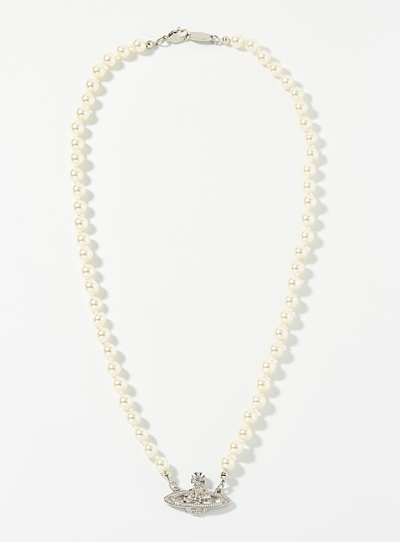 Vivienne Westwood Assorted Bas Relief pearly bead necklace for men