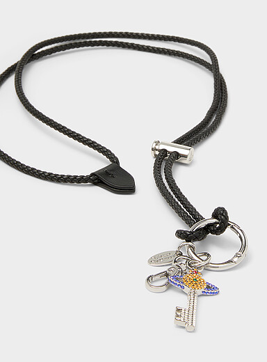 Inset orb ancient key charm