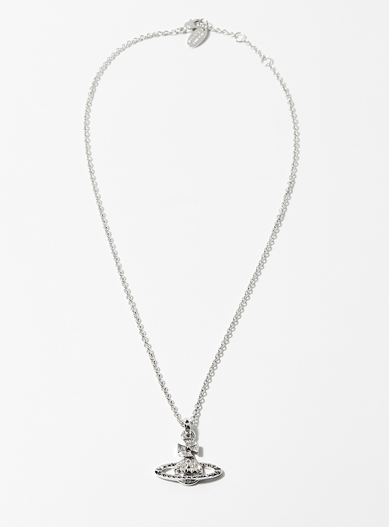 Vivienne Westwood: Le collier pendentif bas relief Mayfair Argent pour homme