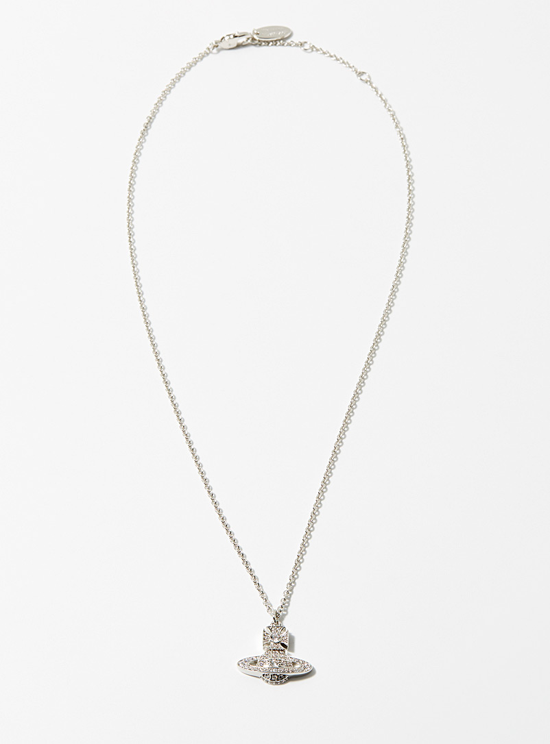Vivienne Westwood Silver Carmela bas relief pendant necklace for men