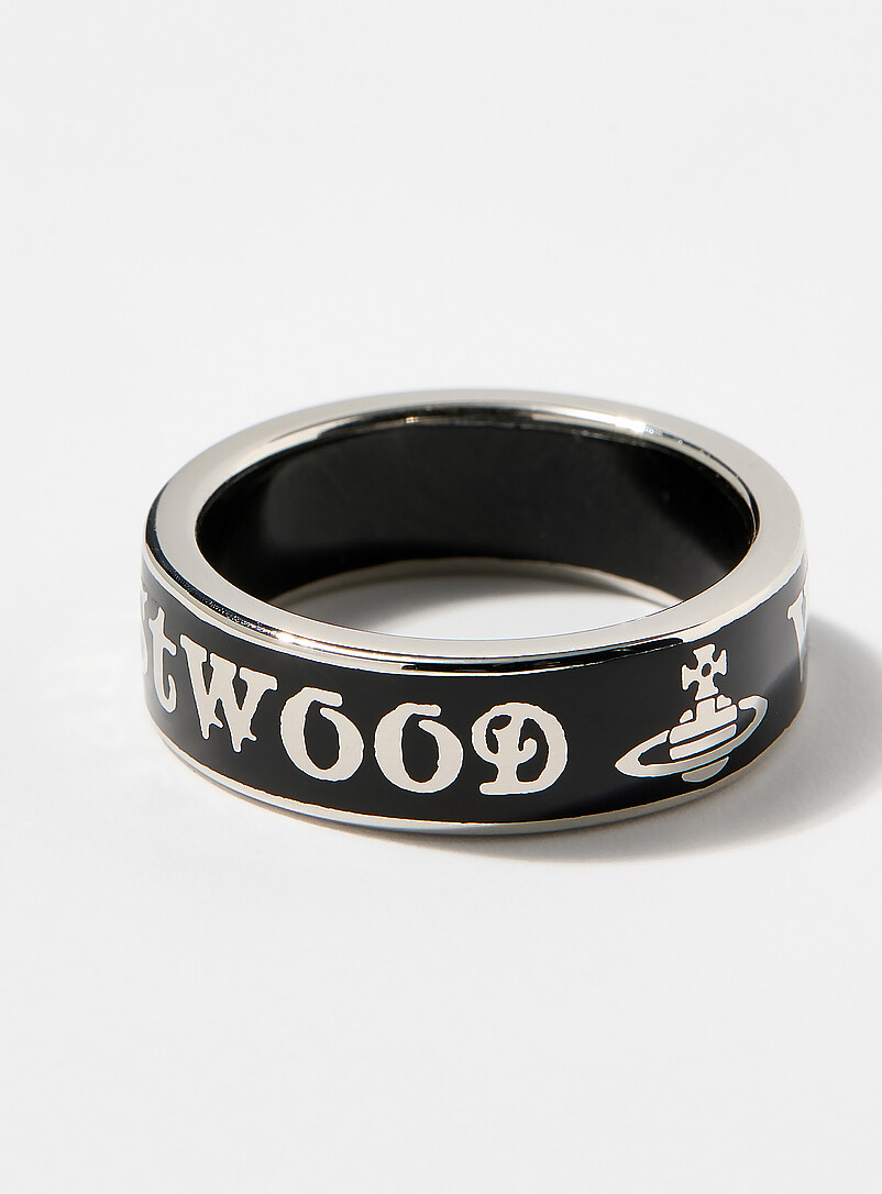 Conduit Street black signature ring | Vivienne Westwood | | Simons