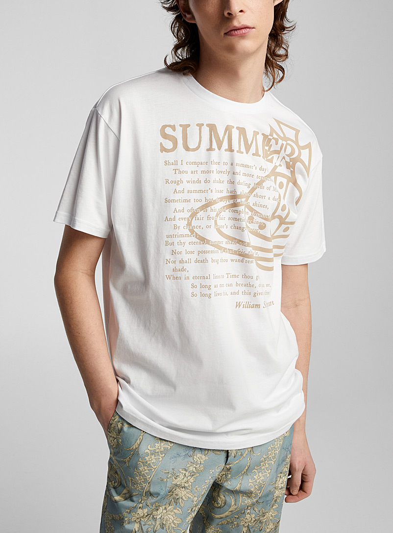 Vivienne Westwood: Le t-shirt Summer Classic Blanc pour homme