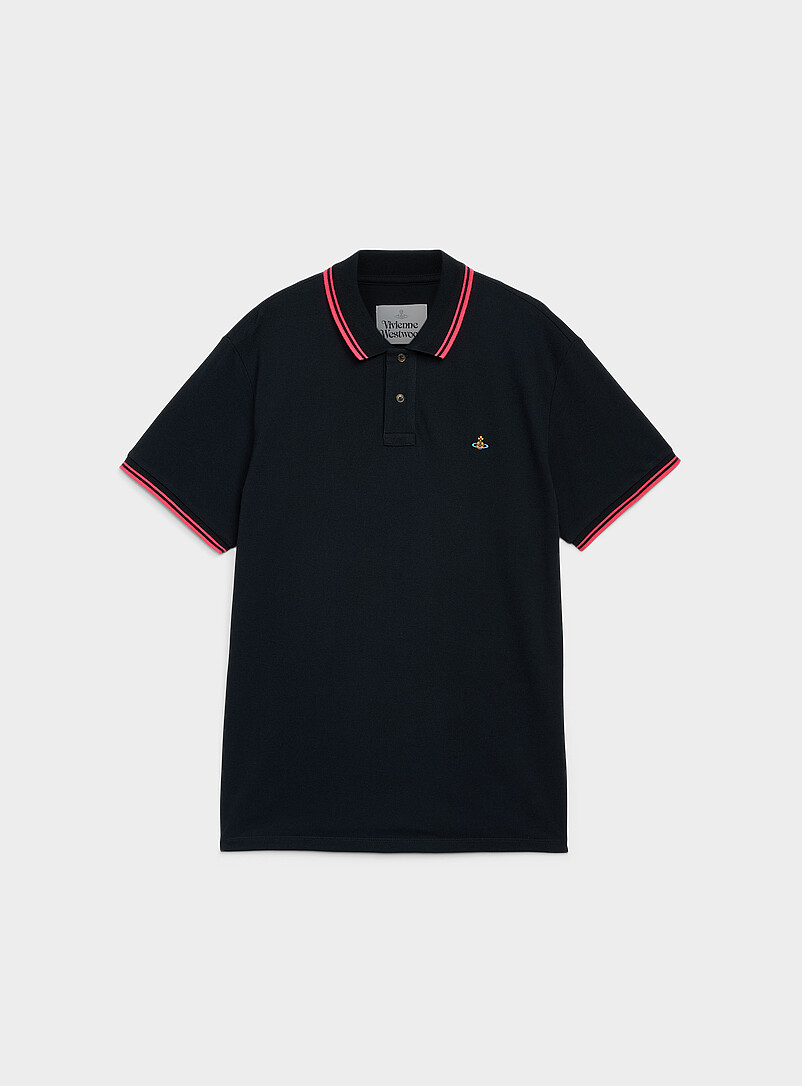 Embroidered orb piqué polo shirt | Vivienne Westwood | Shop Men's