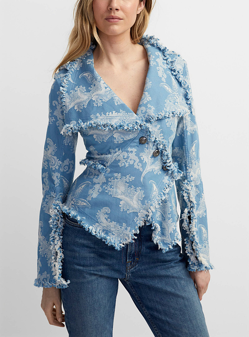 Vivienne Westwood: La veste asymétrique Worth More Bleu pour femme