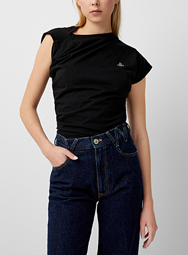 Vivienne Westwood: Le t-shirt Hebo Noir pour femme