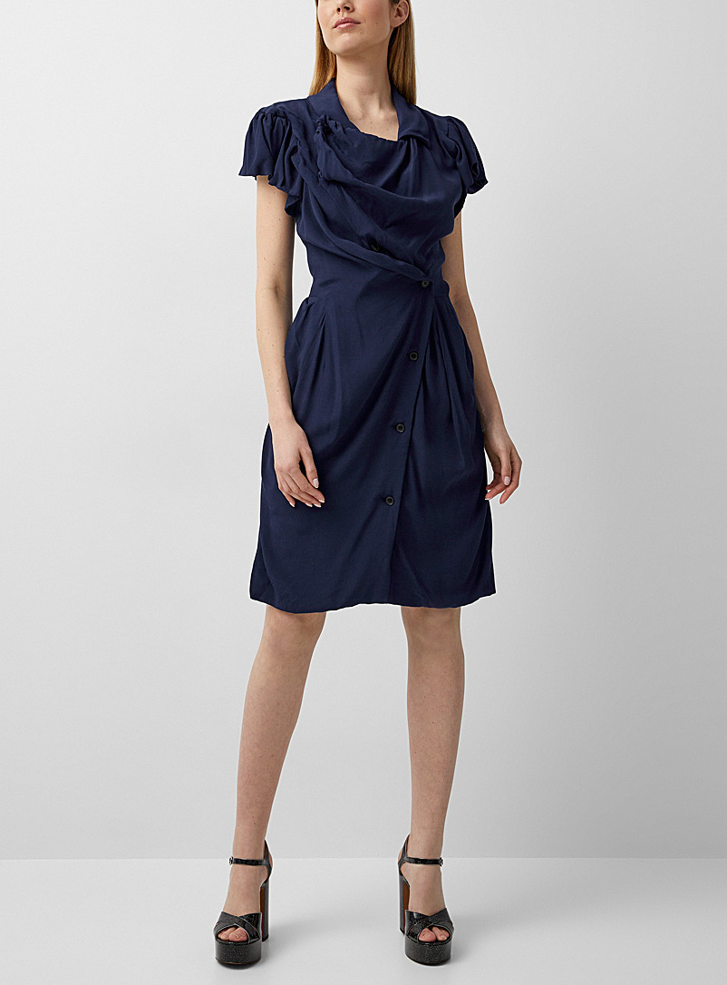 Vivienne Westwood: La robe Drunken Bleu foncé pour femme