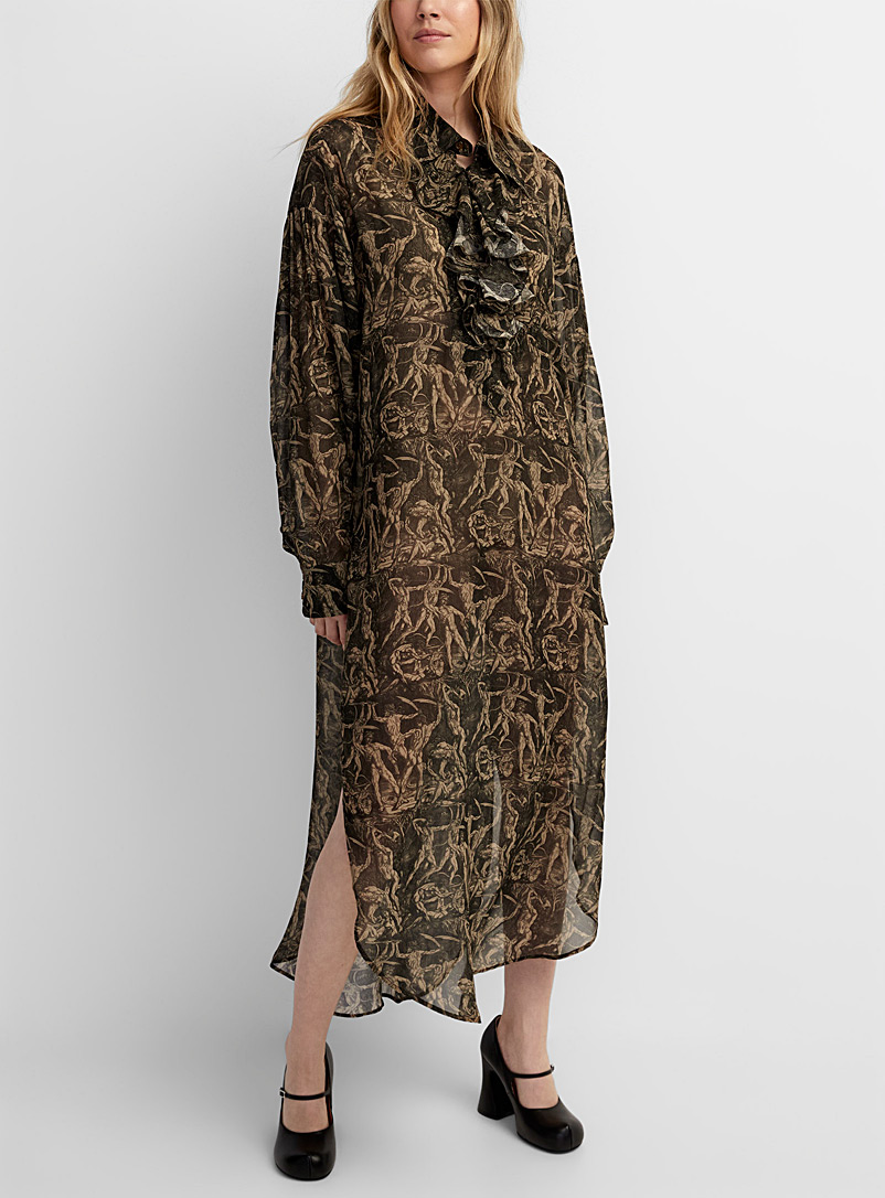 Vivienne Westwood Assorted Battle of Men ruffled maxi dress for women