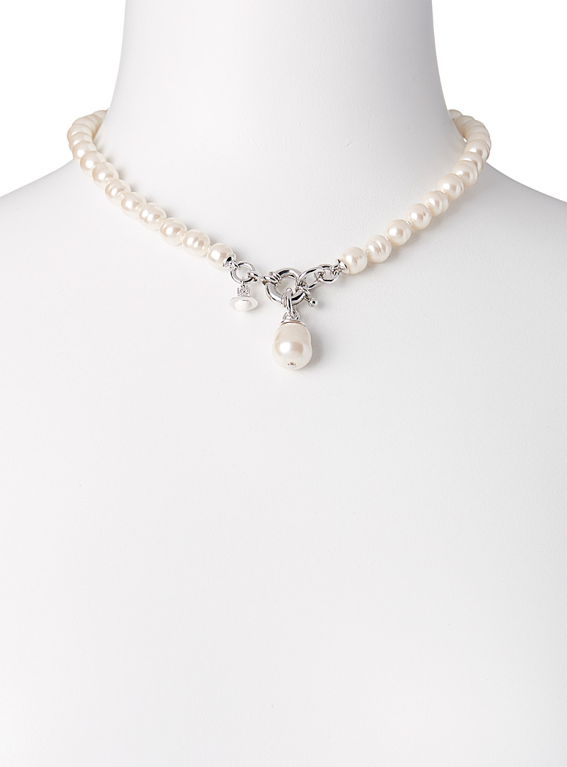 Vivienne Westwood Ivory White Marella mother-of-pearl bead necklace for women