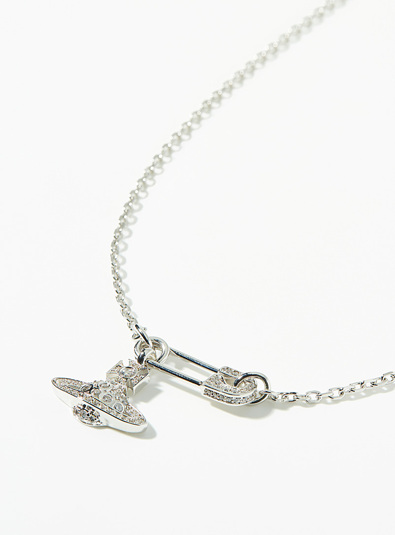 Vivienne Westwood Silver Lucrece pendant necklace for women