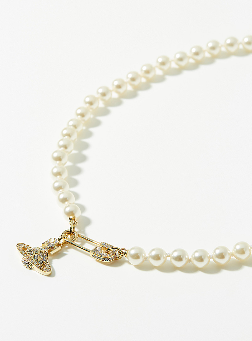 Vivienne Westwood: Le collier perles pendentif Lucrece Assorti pour femme