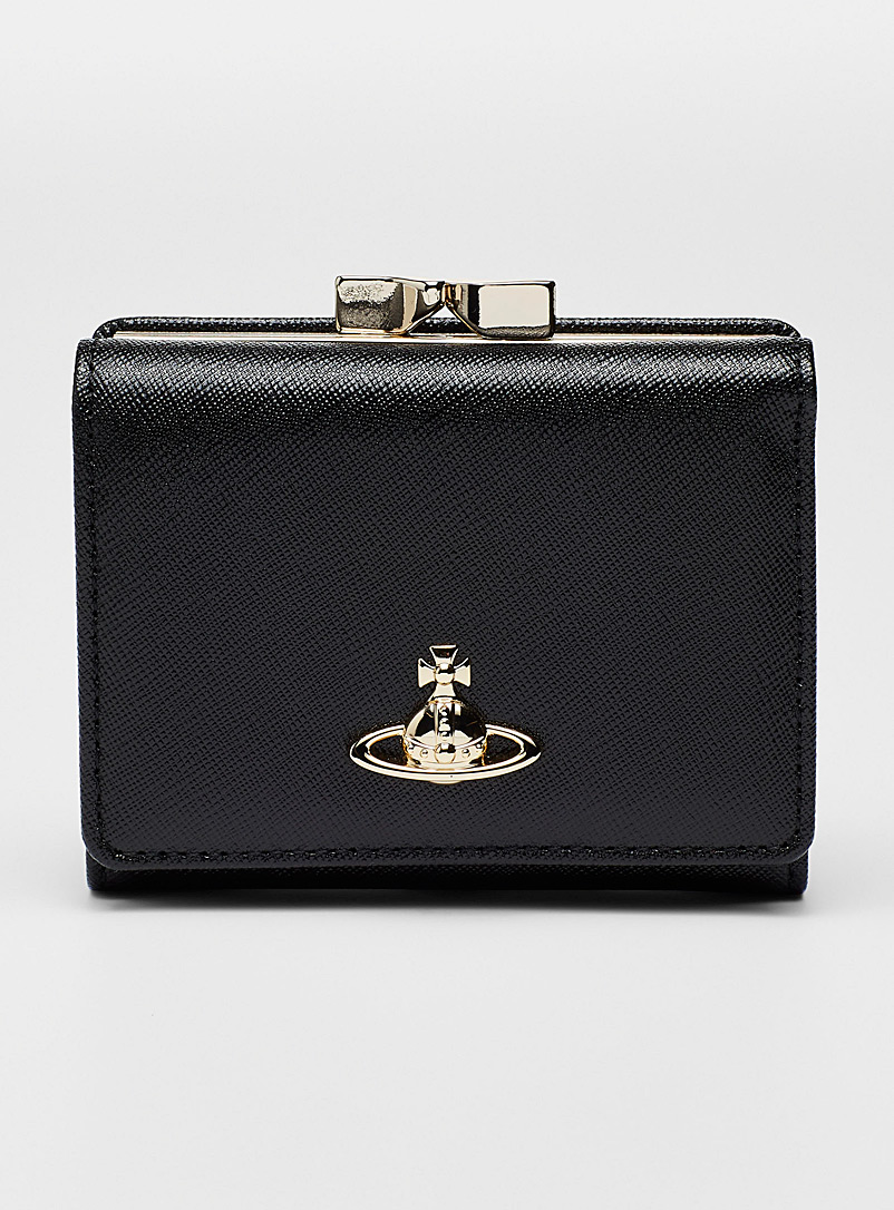 Vivienne Westwood Black Victoria wallet for women