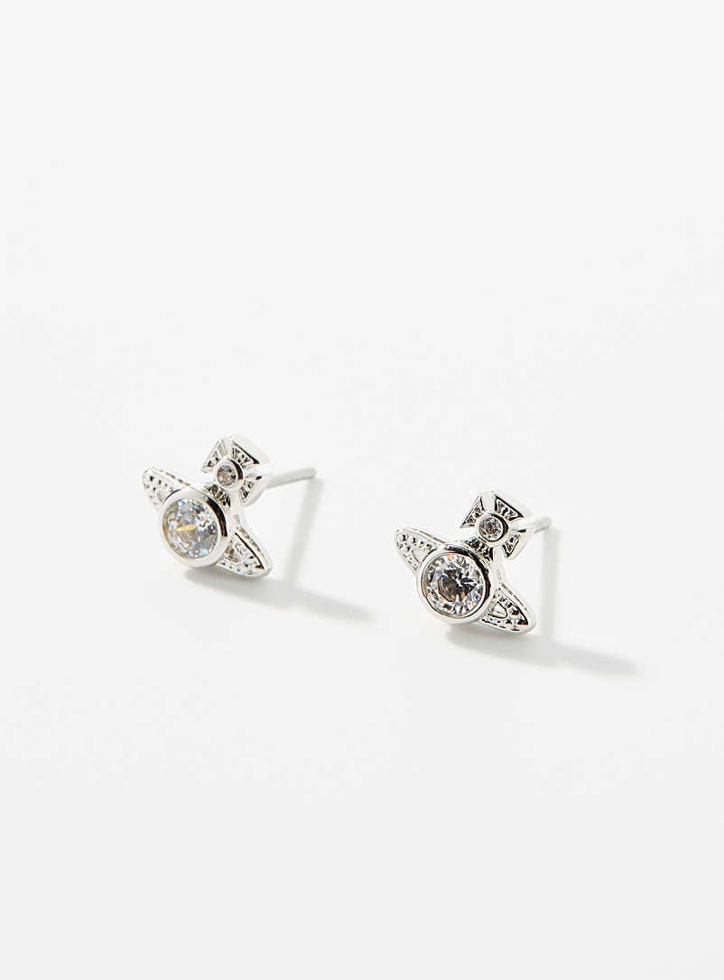 Vivienne Westwood White London stud earrings for women