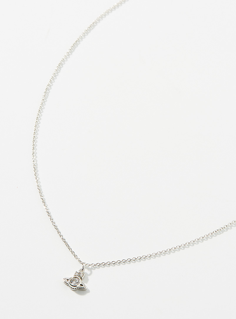 Vivienne Westwood: Le collier pendentif London Blanc pour femme