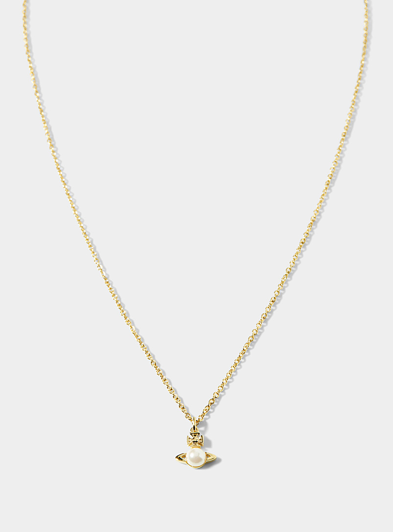 Vivienne Westwood Golden Yellow Balbina pendant necklace for women