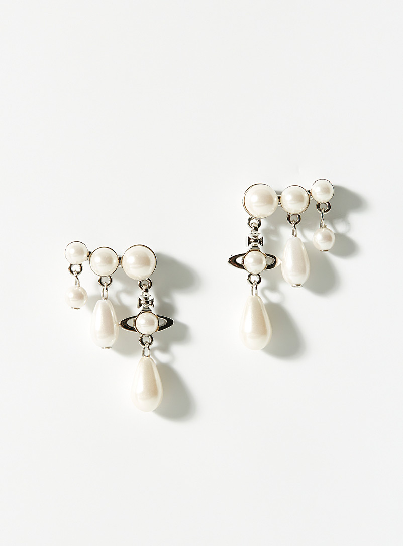 Vivienne Westwood Silver Marybeth earrings for women