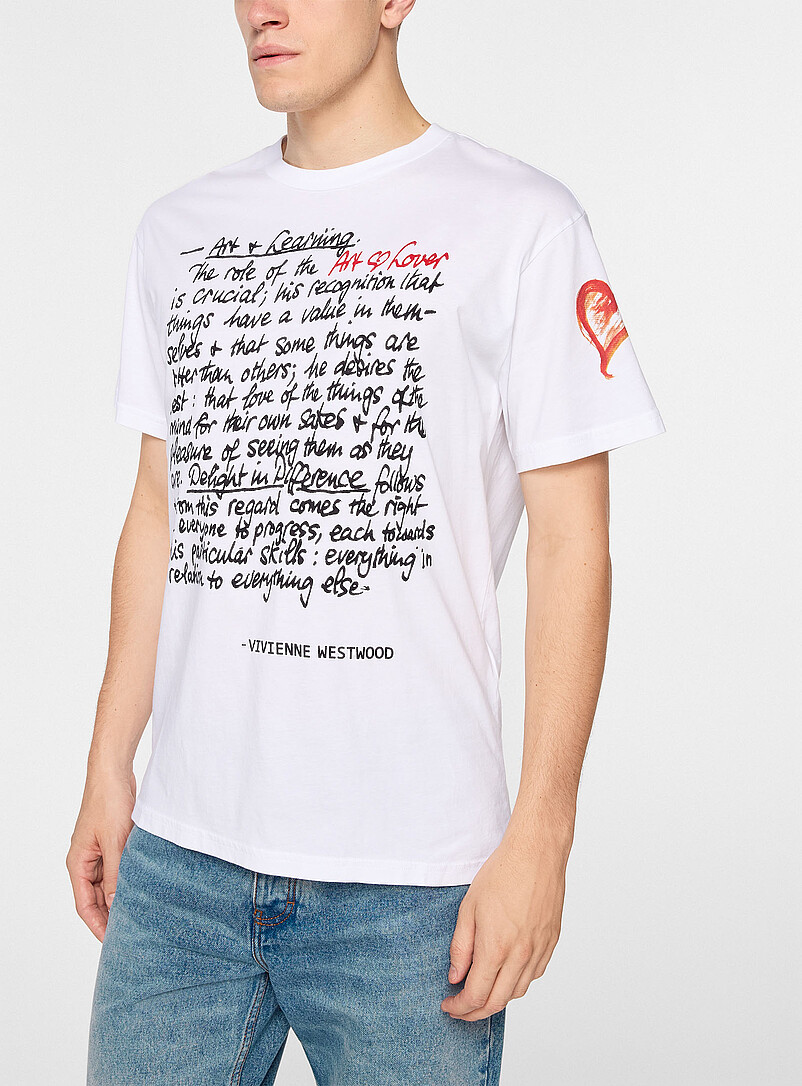 Art Heart Print T-Shirt