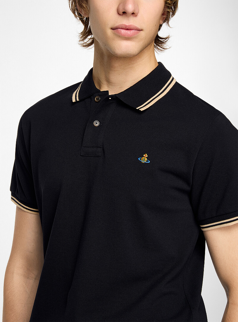 Embroidered orb piqué polo shirt product image 2