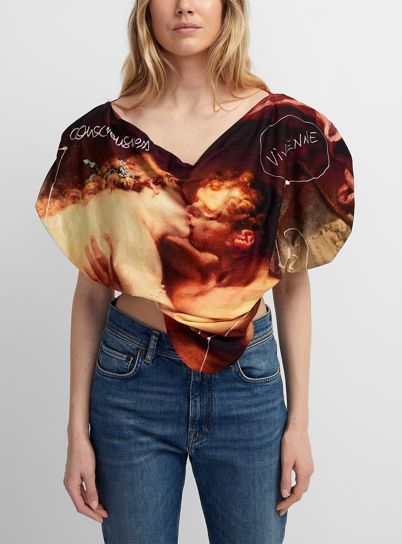 Vivienne Westwood - Women's Hercules and Omphale asymmetrical top