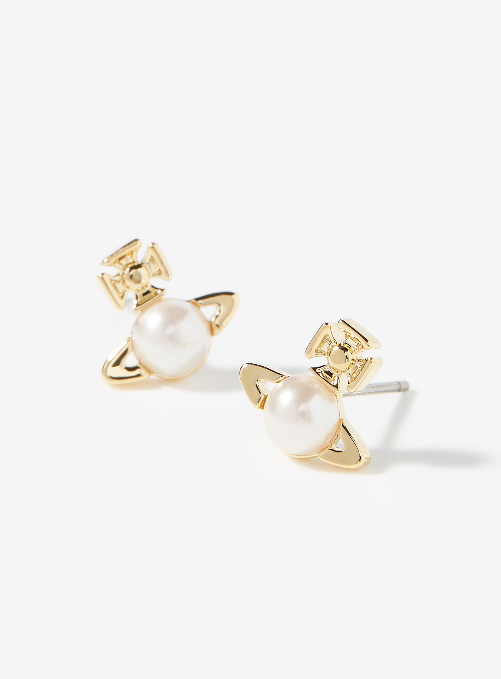 Vivienne Westwood Balbina Faux Pearl Stud Earrings In Assorted