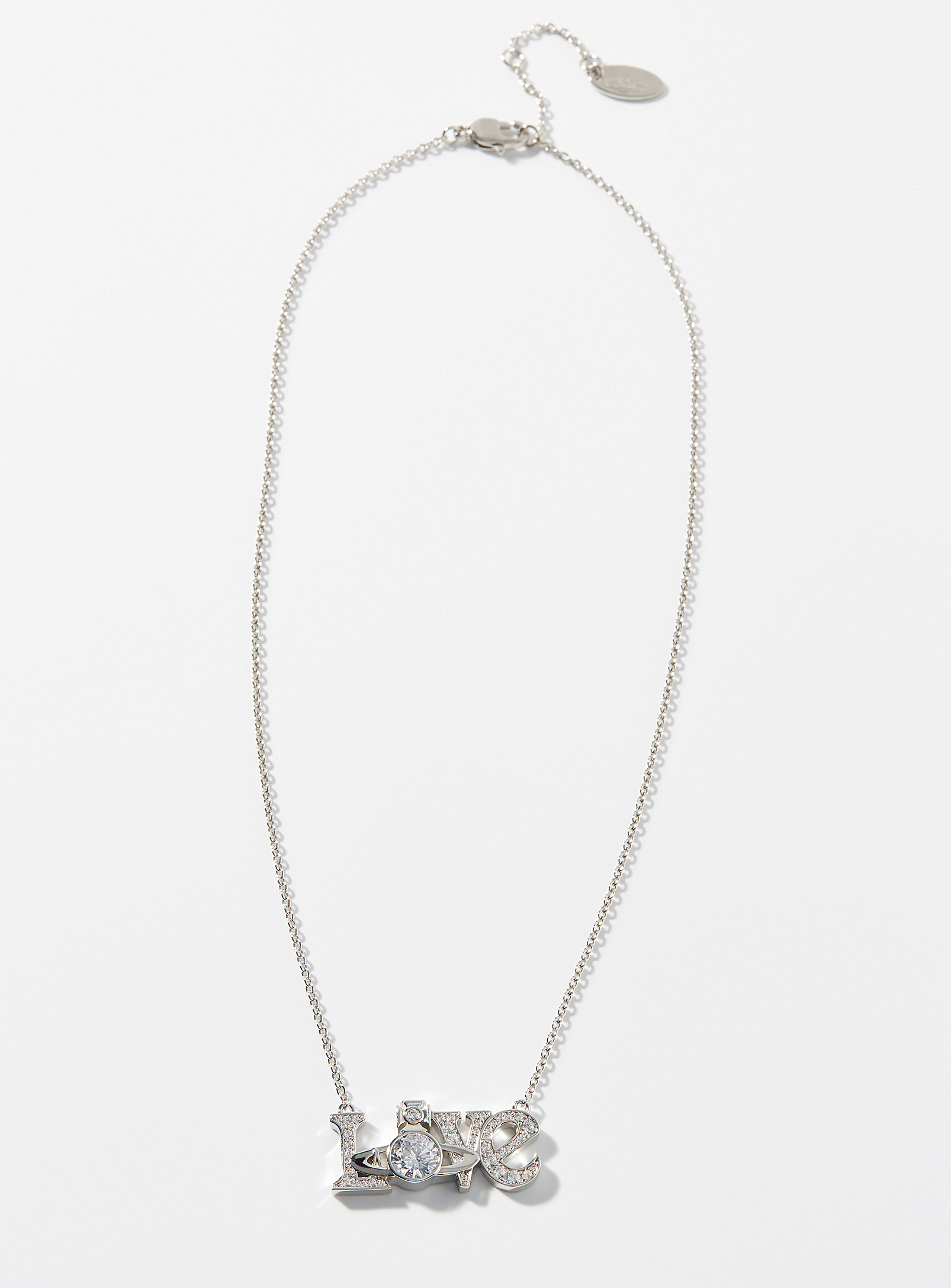 Vivienne Westwood Roderica Pendant Necklace In Metallic