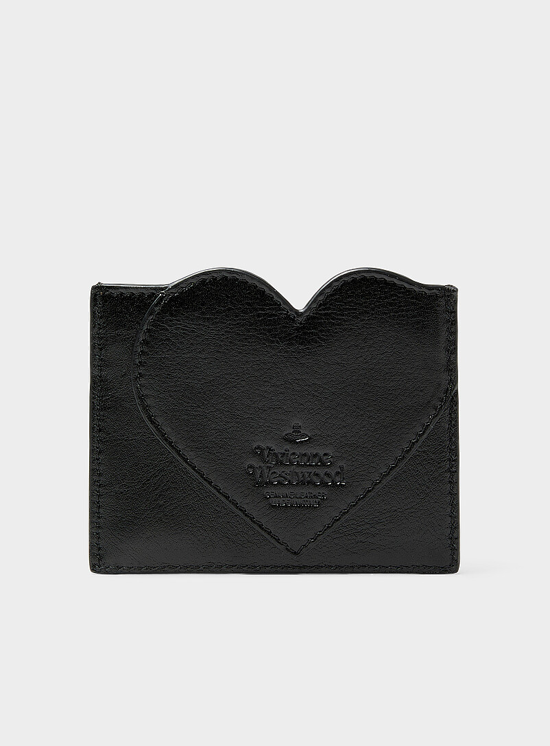 Leather heart-themed cardholder product image 2