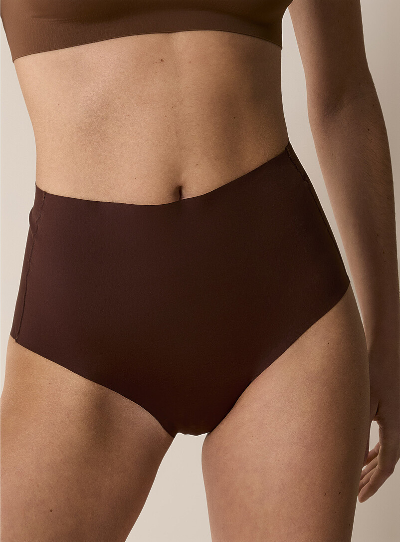 Siella: La culotte de maintien taille haute gainante Beige pour femme