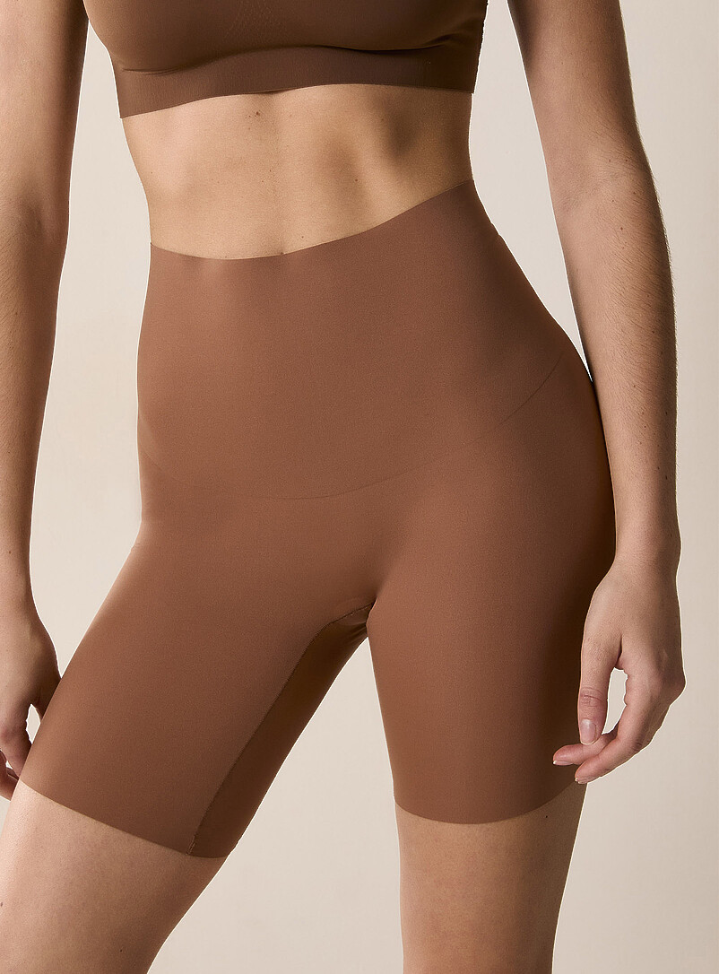 Siella: Le cuissard de maintien gainant invisible No-Show Longueur : 7 po Chocolat - Espresso pour femme