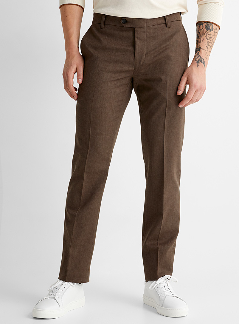 Citadin Fawn Stretch twill pant Straight fit for men