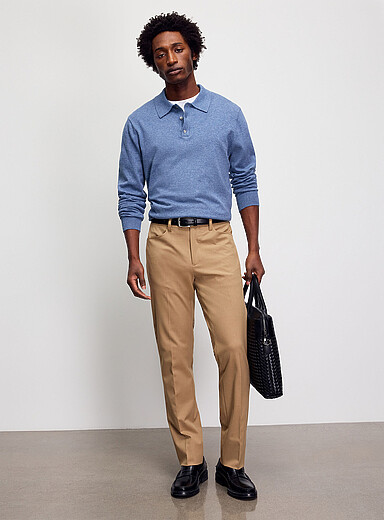 Monochrome stretch pant <b>Straight fit</b>