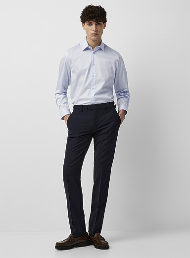 Wool-blend stretch pant