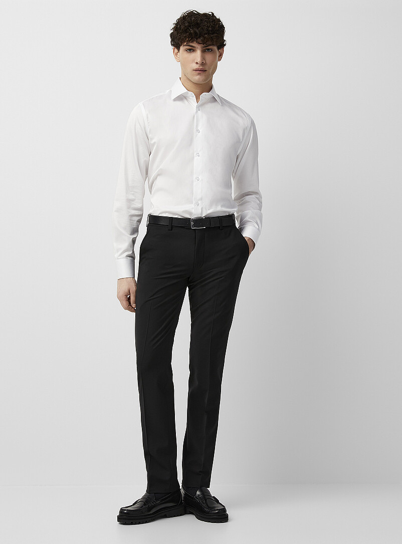 Wool-Blend Stretch Pant