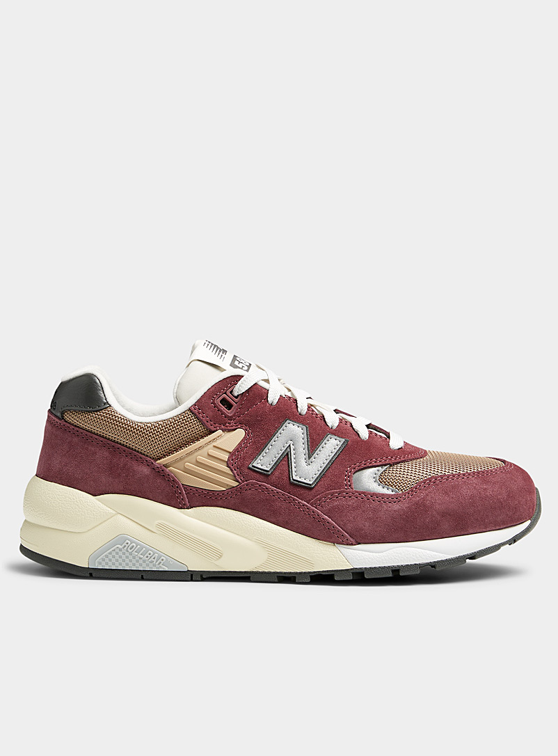 New Balance Light Red Washed Burgundy 580 sneakers Men for men