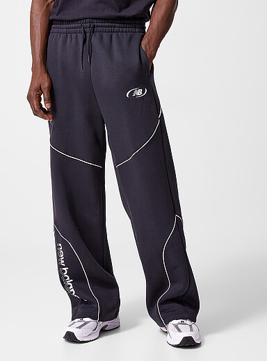 Le pantalon molleton lis&eacute;r&eacute;s contraste Trackside <b>Coupe d&eacute;contract&eacute;e</b>