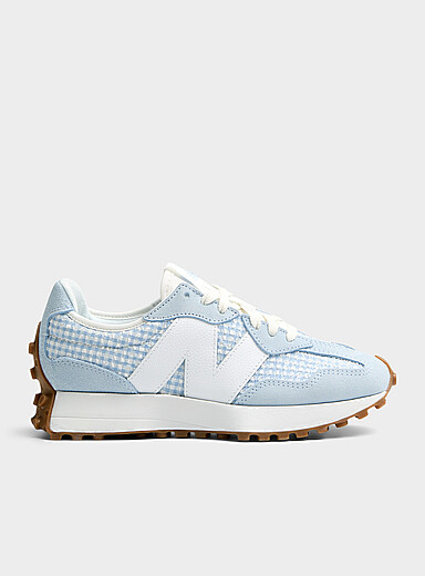 Le sneaker 327 vichy bleu Femme