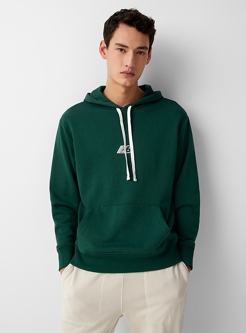 New Balance Green Front-back logo hoodie for men