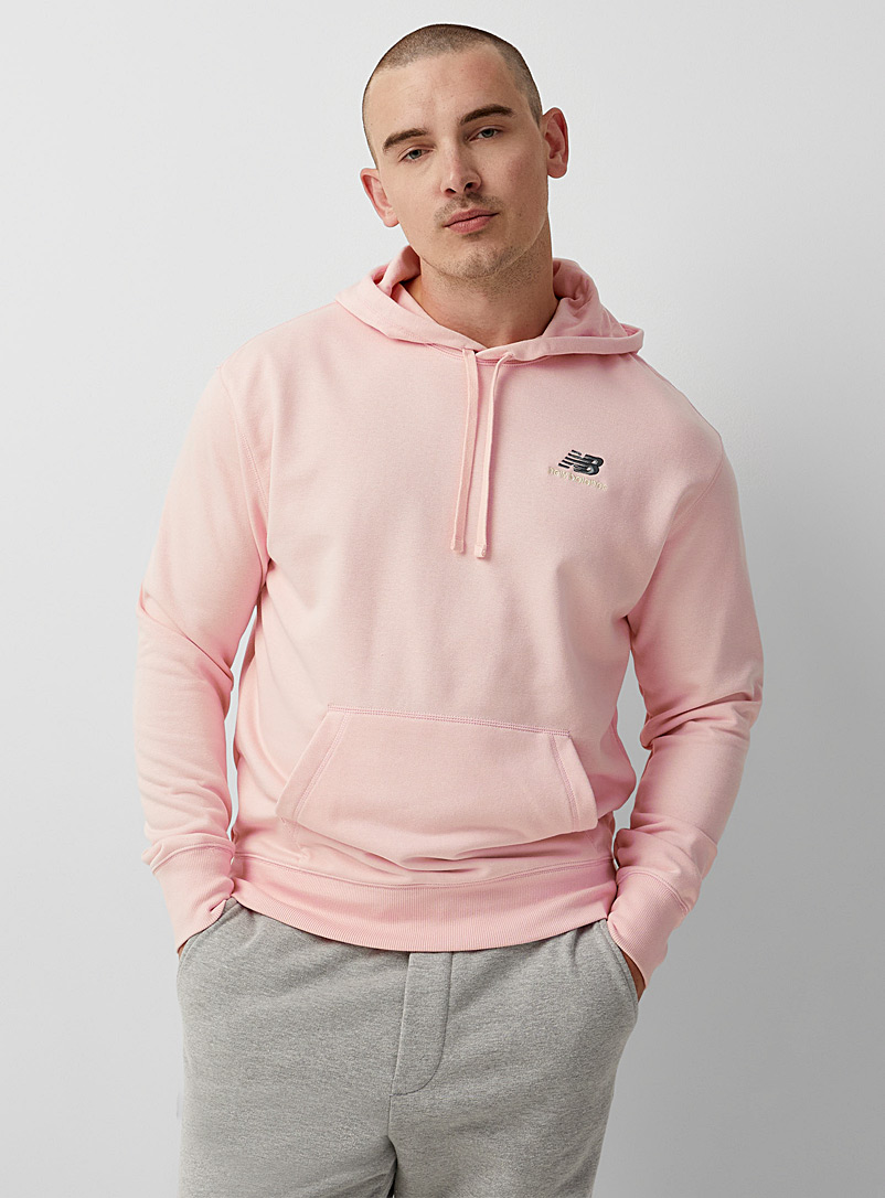 New Balance Pink NB logo pastel hoodie for men